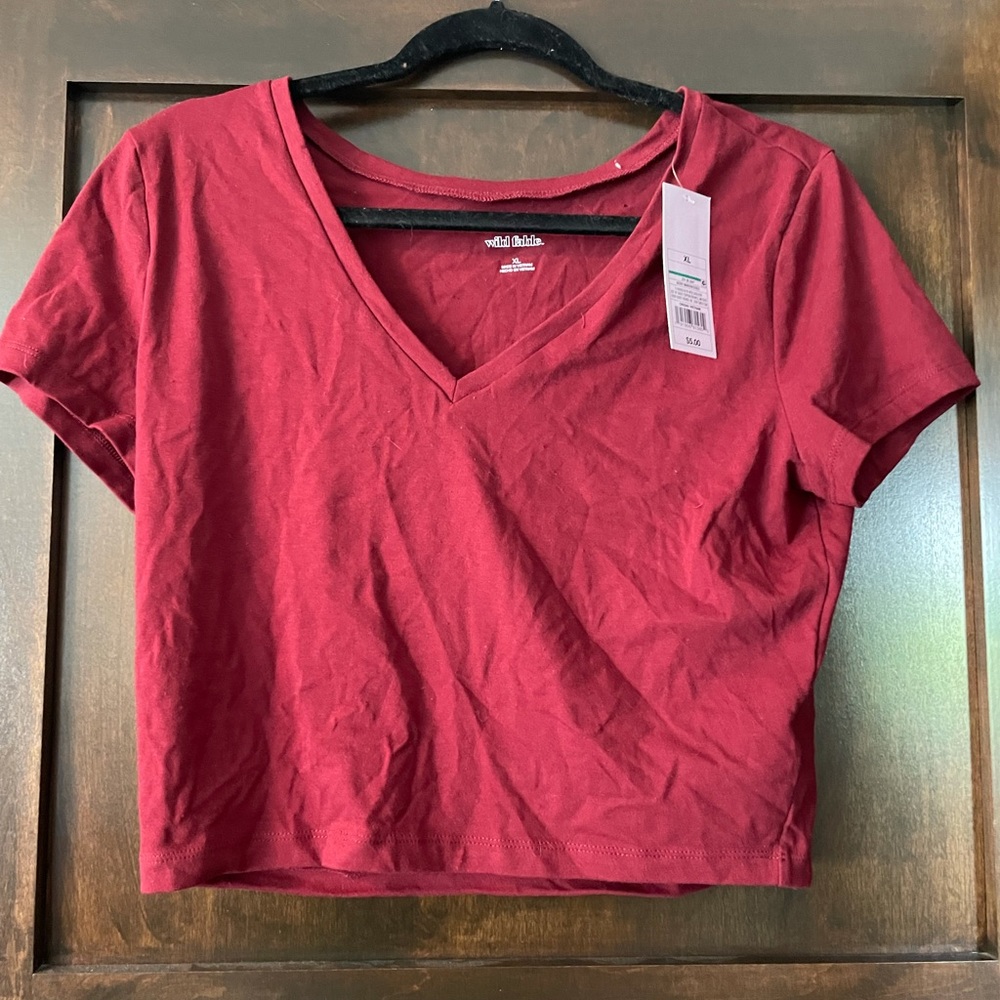 Red Crop Top